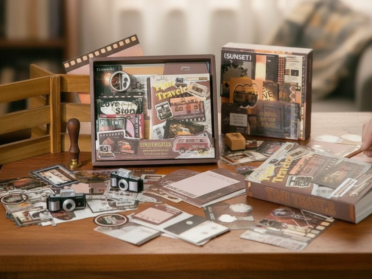 Coffret Scrapbooking Adulte Roadtrip Vintage Alboomeo
