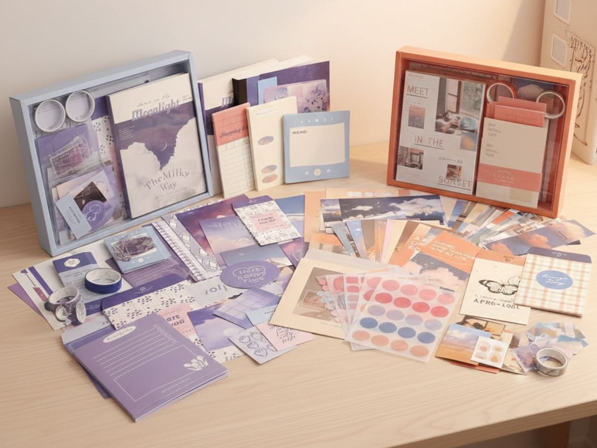 Coffret Scrapbooking pour Adulte Douceur Pastel Alboomeo