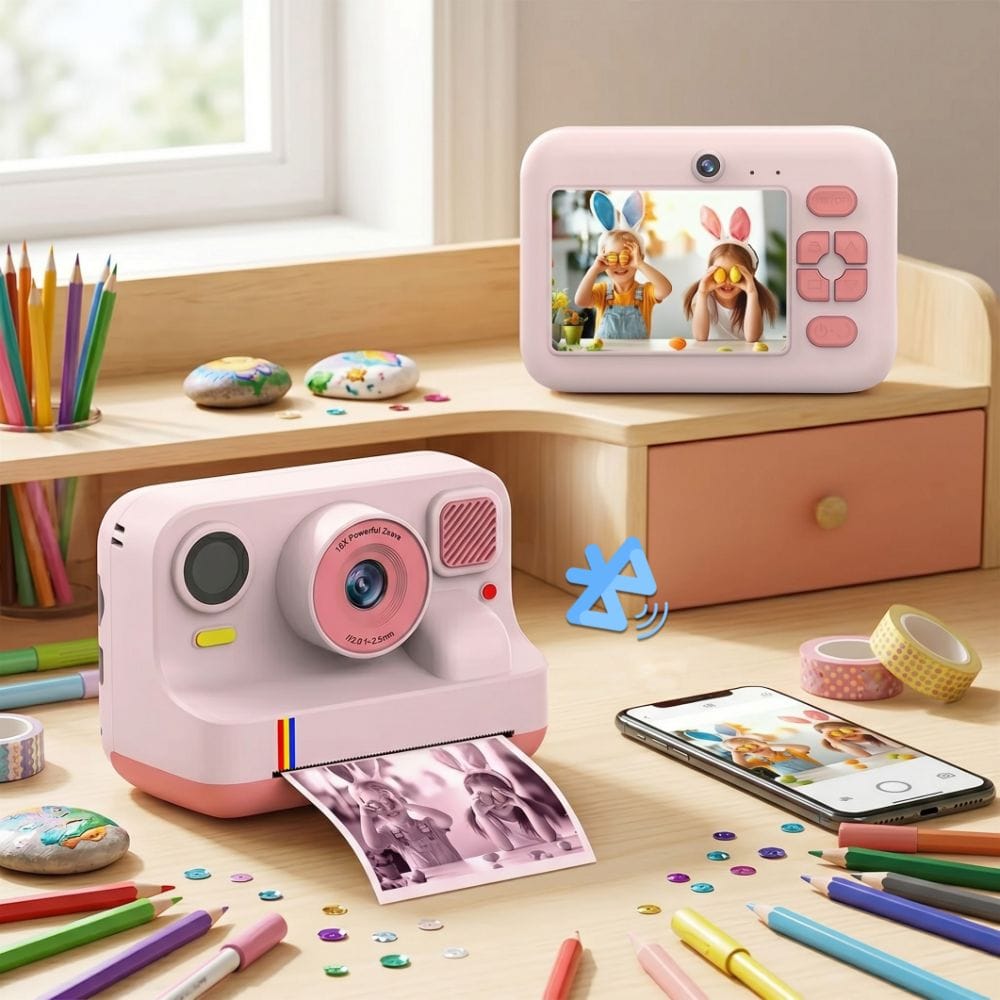 Appareil Photo Instantané Numérique — Bluetooth, 48MP, Selfie
