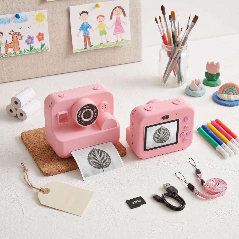  Appareil Photo Instantané Thermique — Sans Encre, Zoom x16, 1080P