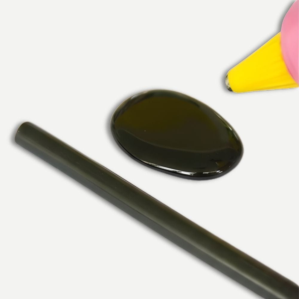 Bâton Colle Couleur 11mm – Couleur Unie au Choix, Pack 10 Noir 11 x 270mm