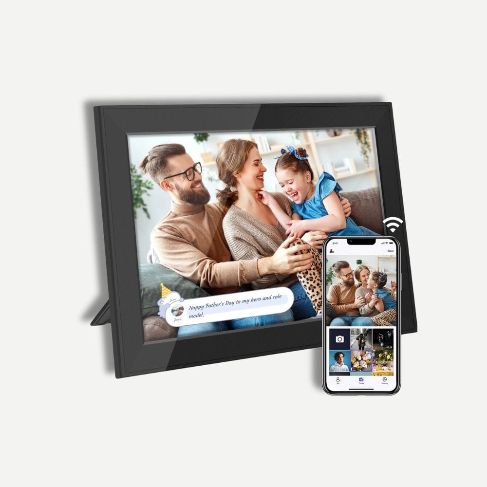 Cadre Photo Numérique Connecté 16GB Noir Mat