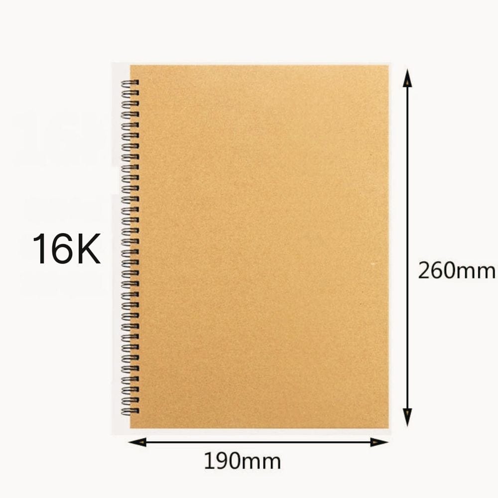 Carnet de Dessin Professionnel 16k-Reliure gauche