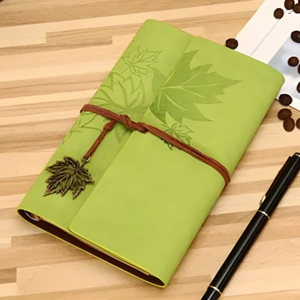 Carnet pour Scrapbooking Vert Feuille / A7 145X100MM