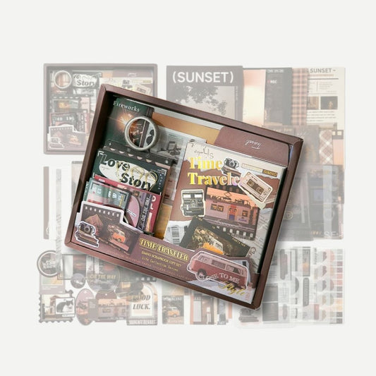Coffret Scrapbooking Adulte Roadtrip Vintage Crépuscule