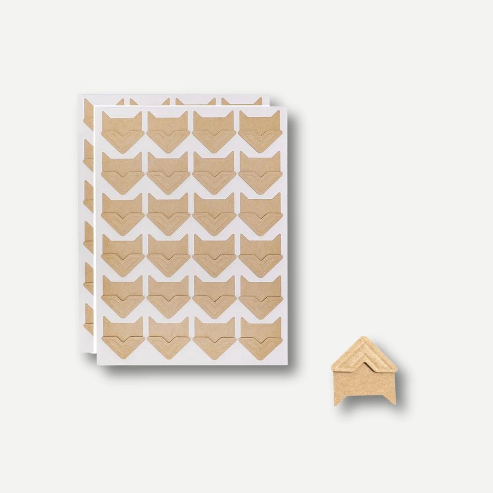 Coins Photo en Papier Beige – 48 Coins