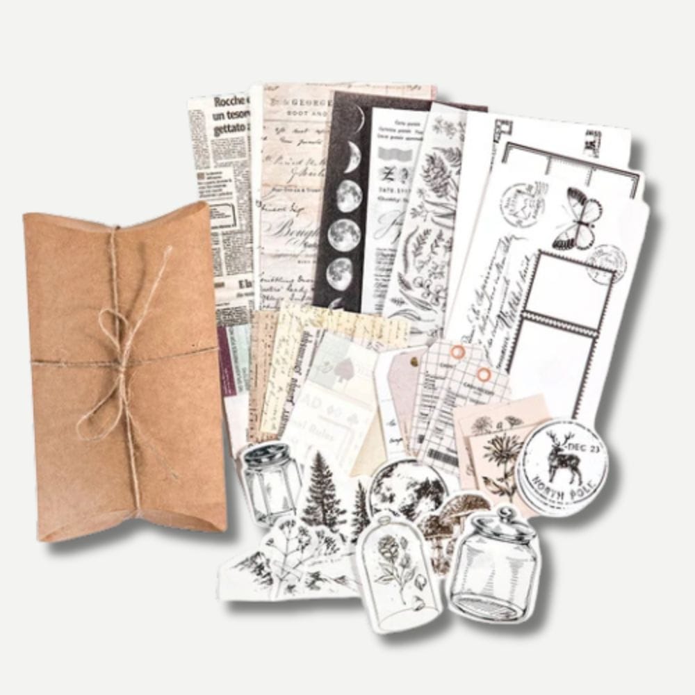 Kit Scrapbooking Vintage Lune et Mystère
