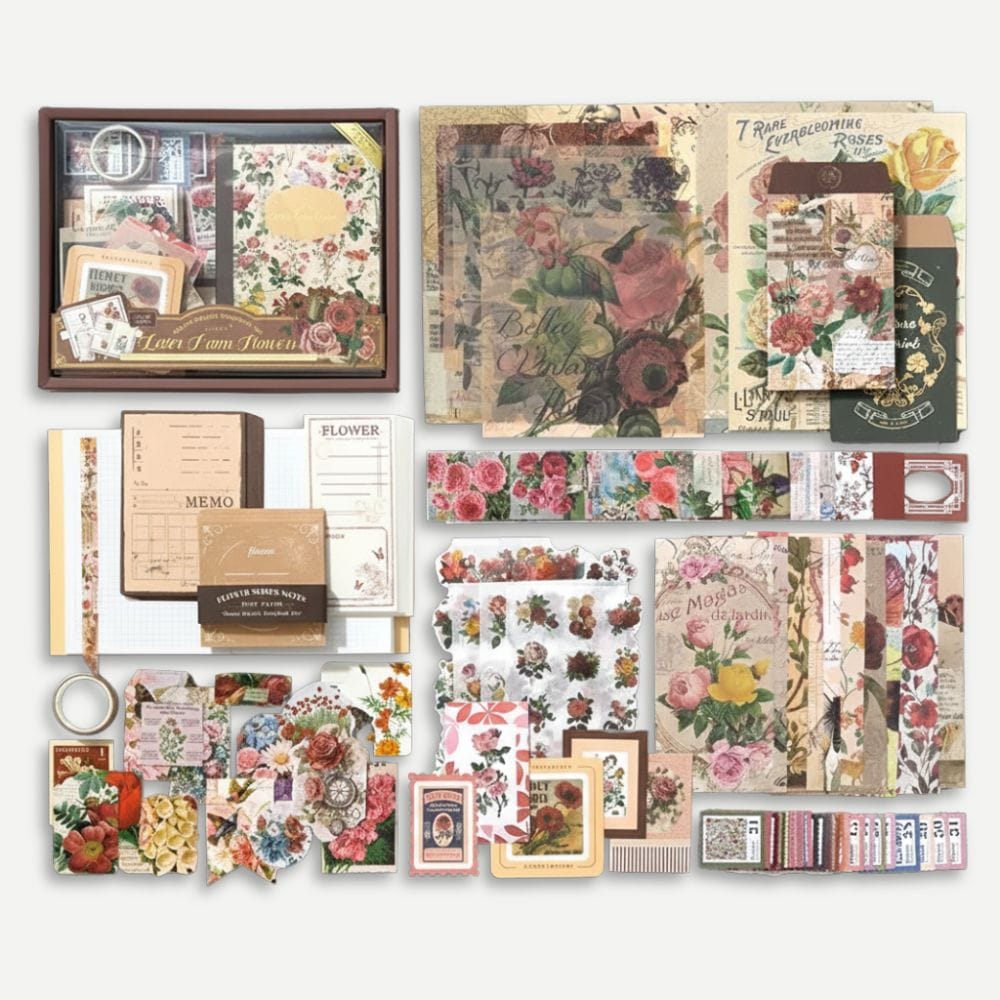 Kit Scrapbooking Voyage Flowers