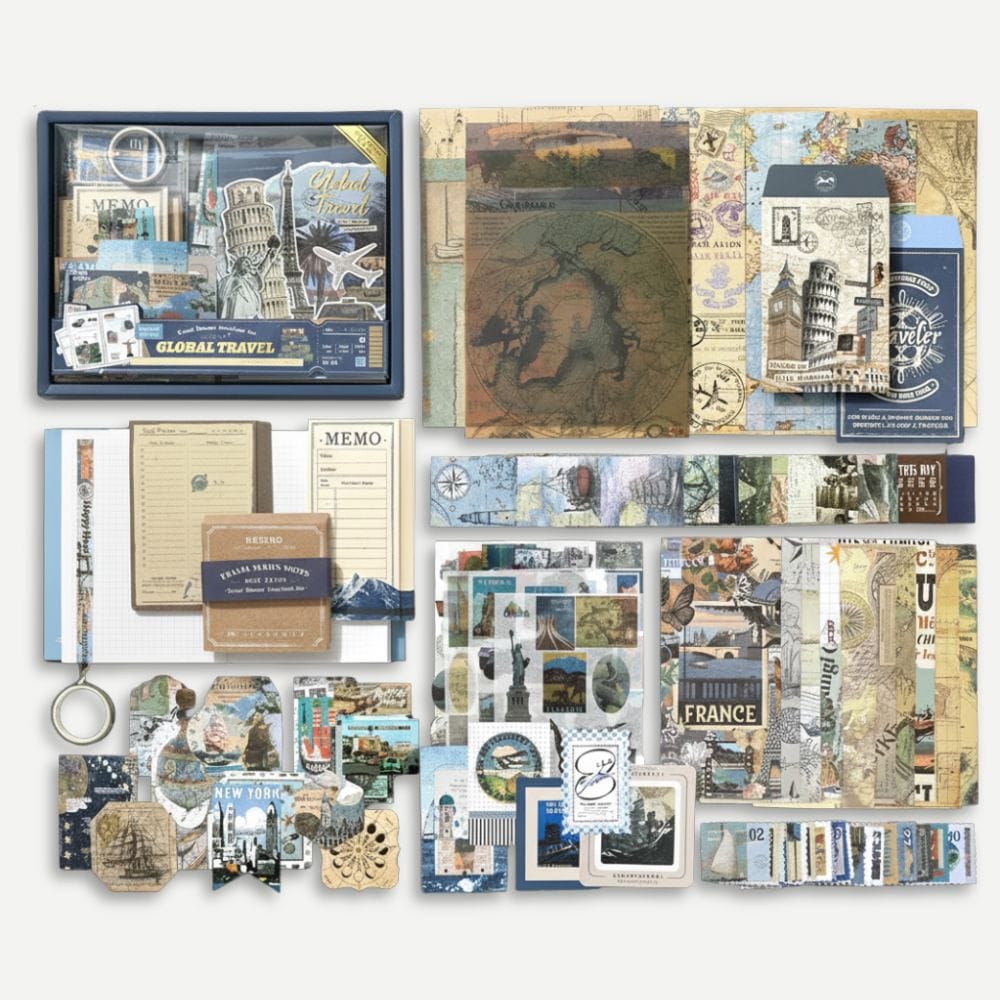 Kit Scrapbooking Voyage Global Travel