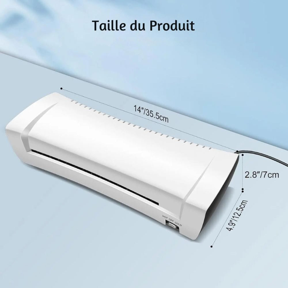 Plastifieuse de Documents Compacte — Légère, Chaud et Froid