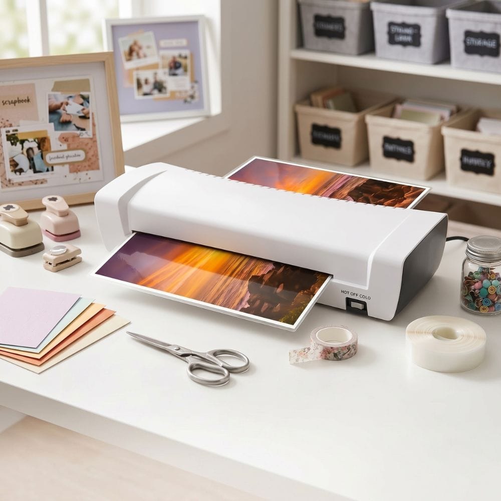 Plastifieuse de Documents Compacte — Légère, Chaud et Froid