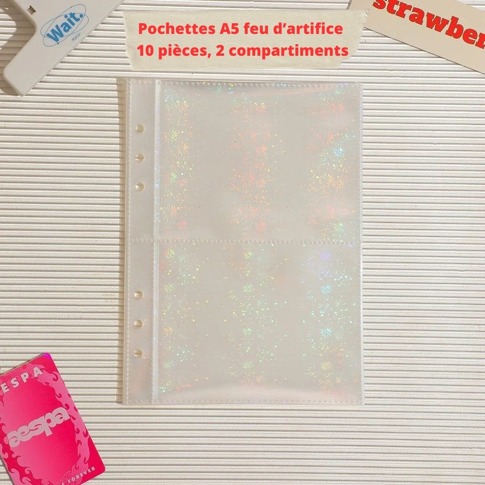 Pochette A5 6 Trous Feu d'artifice 2 grilles