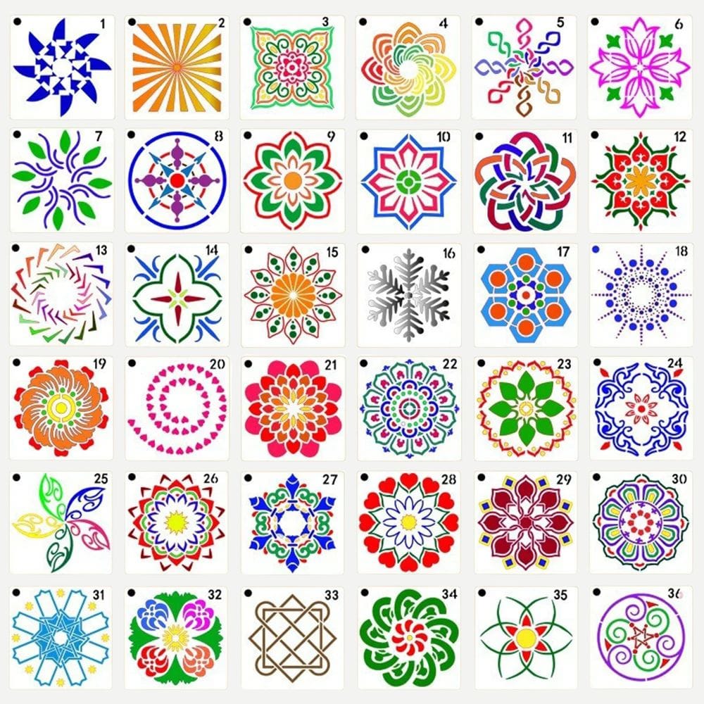 Pochoirs DIY 36 Pochoirs