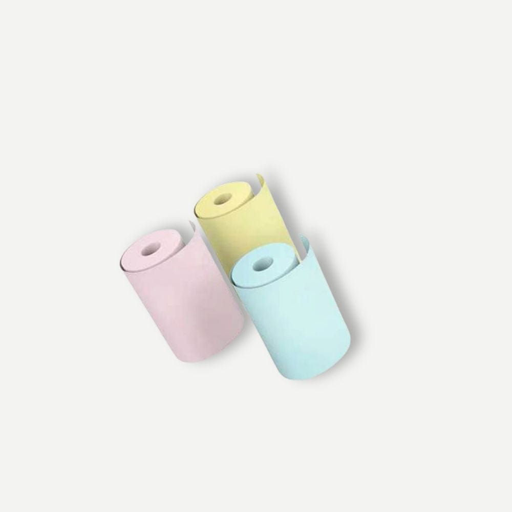 Rouleau Papier pour Imprimante Thermique 3 Rouleaux Couleurs – Standard