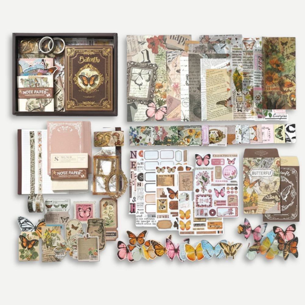 Scrapbook Kit thème Papillon Nature Douce