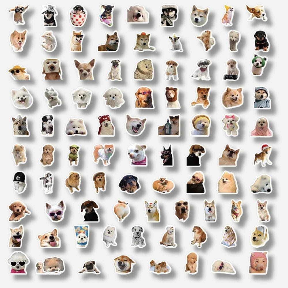 Stickers Chien 100 Pièces