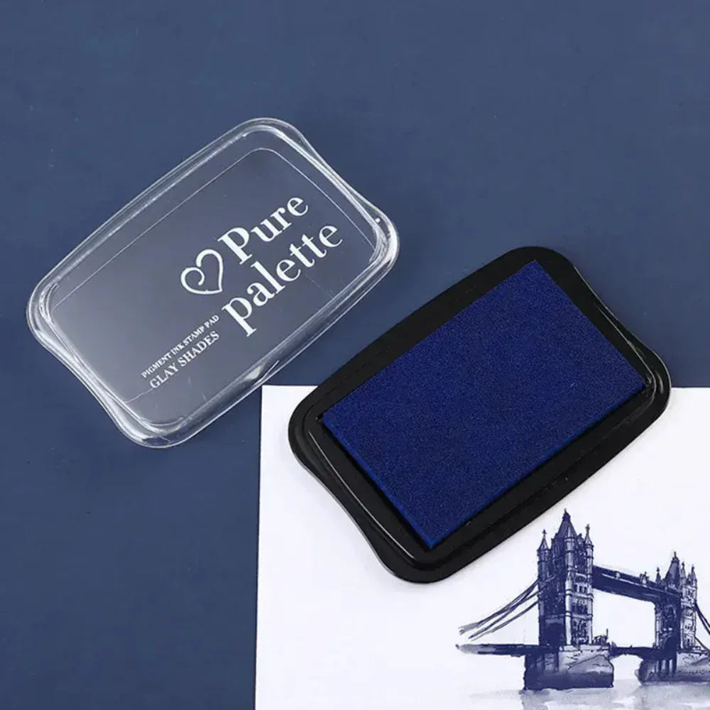 Tampon Encreur Vintage Bleu Nuit