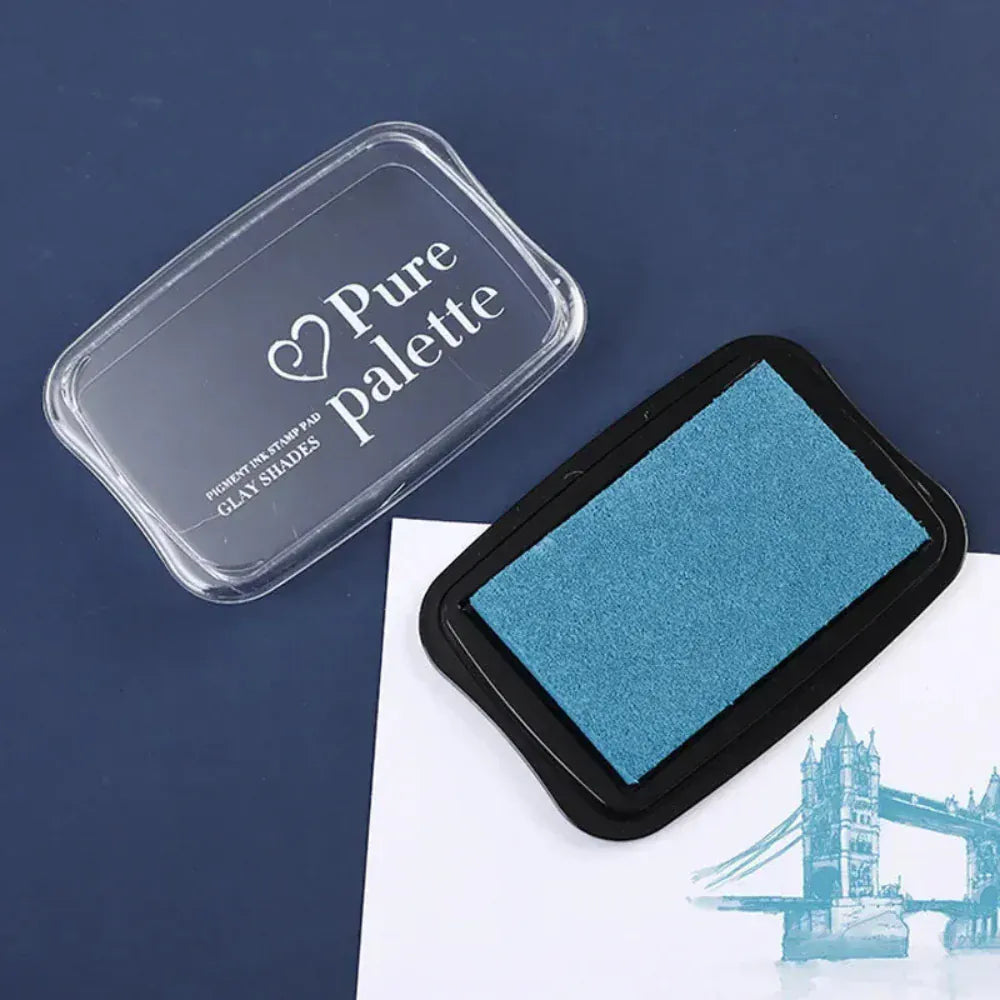 Tampon Encreur Vintage Bleu Pétrole