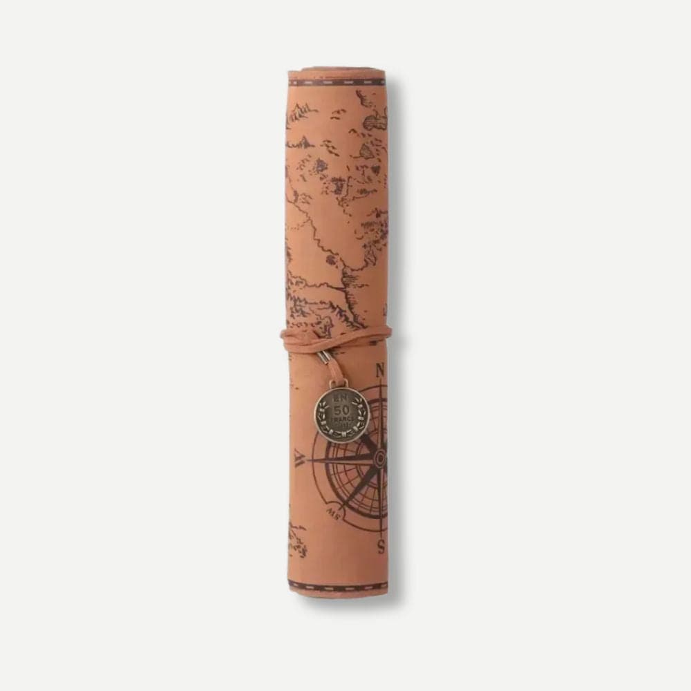 Trousse Enroulable Marron clair mat
